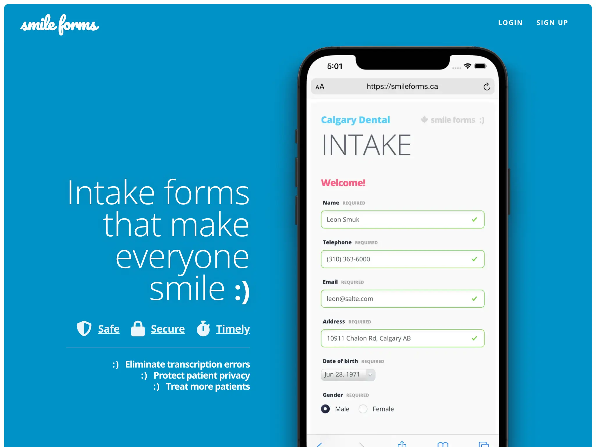 Smile Forms screenshot