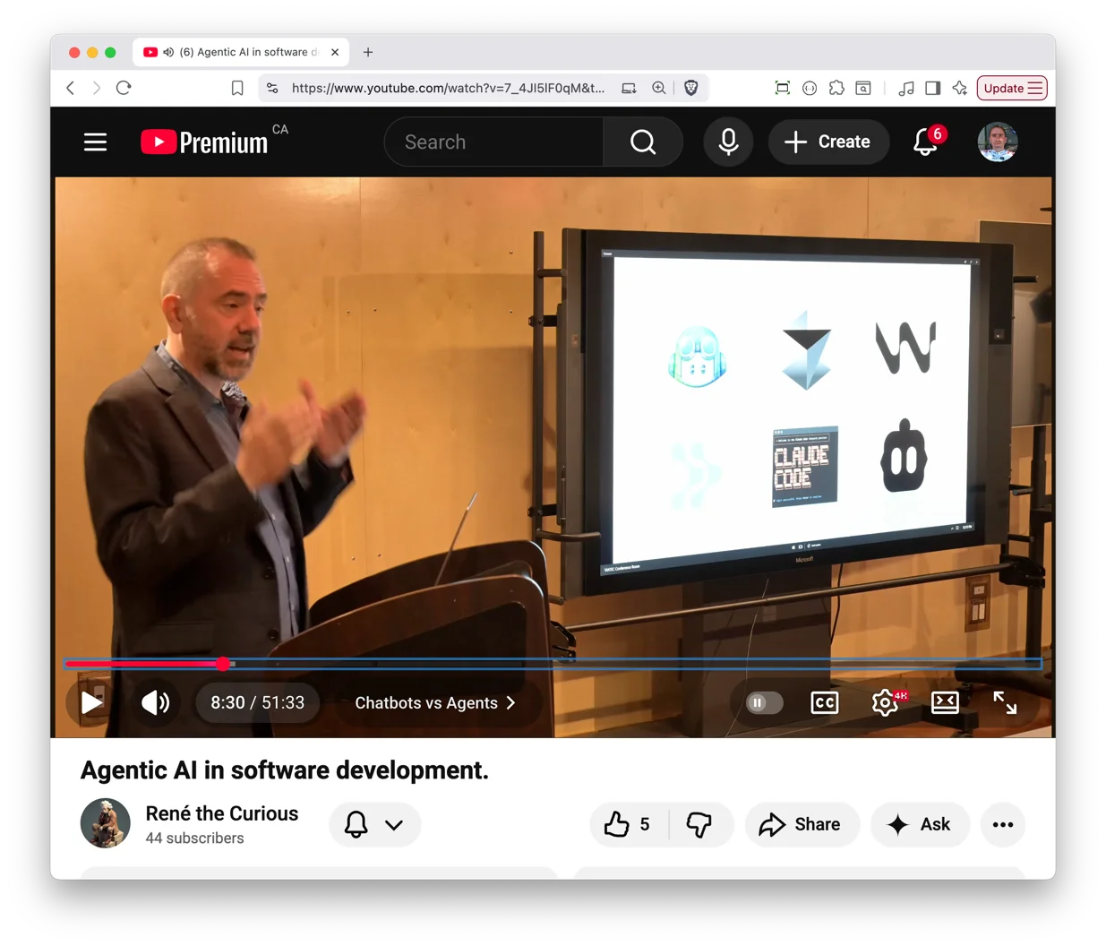 René Fournier teaching a workshop
